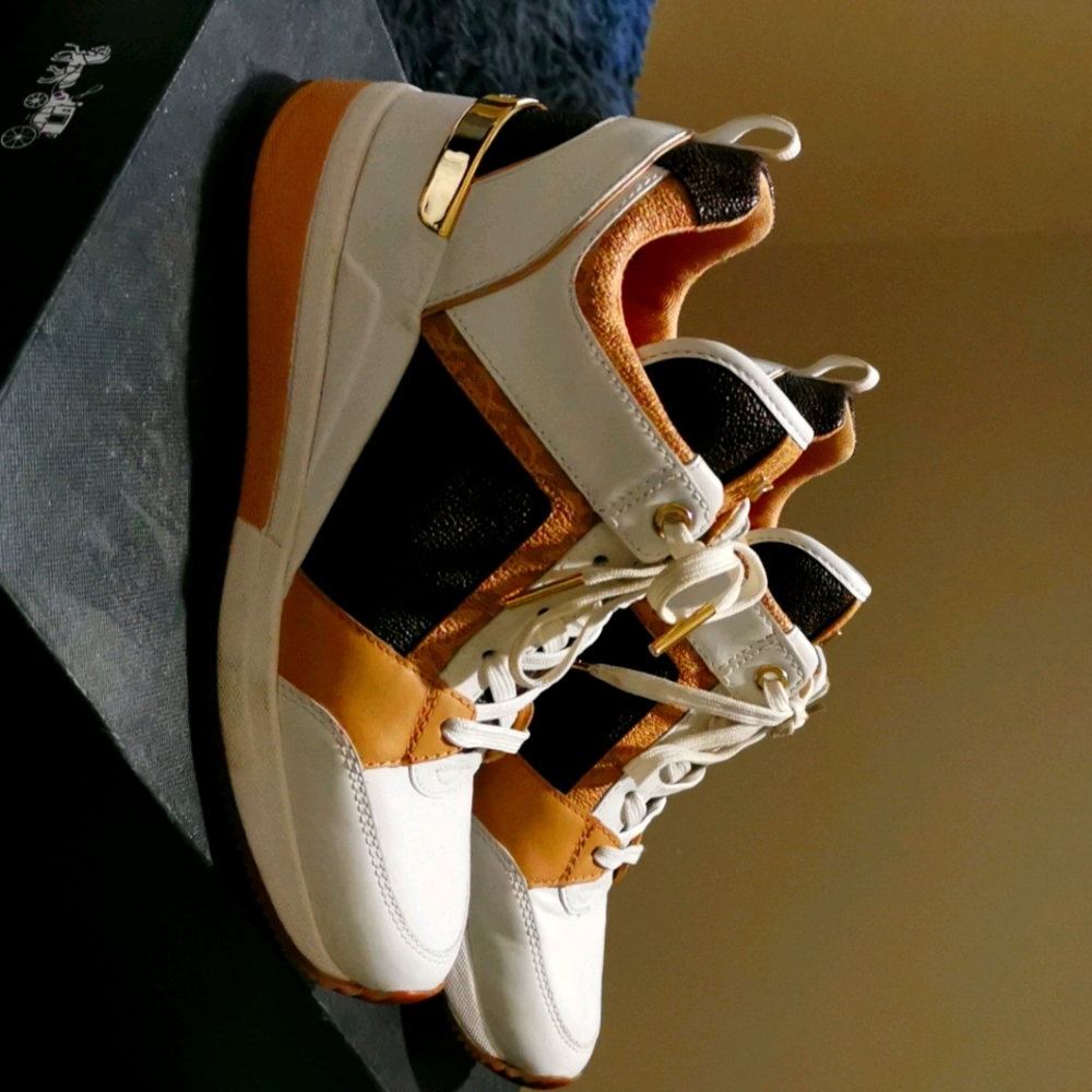 micheal kors wedge sneakers